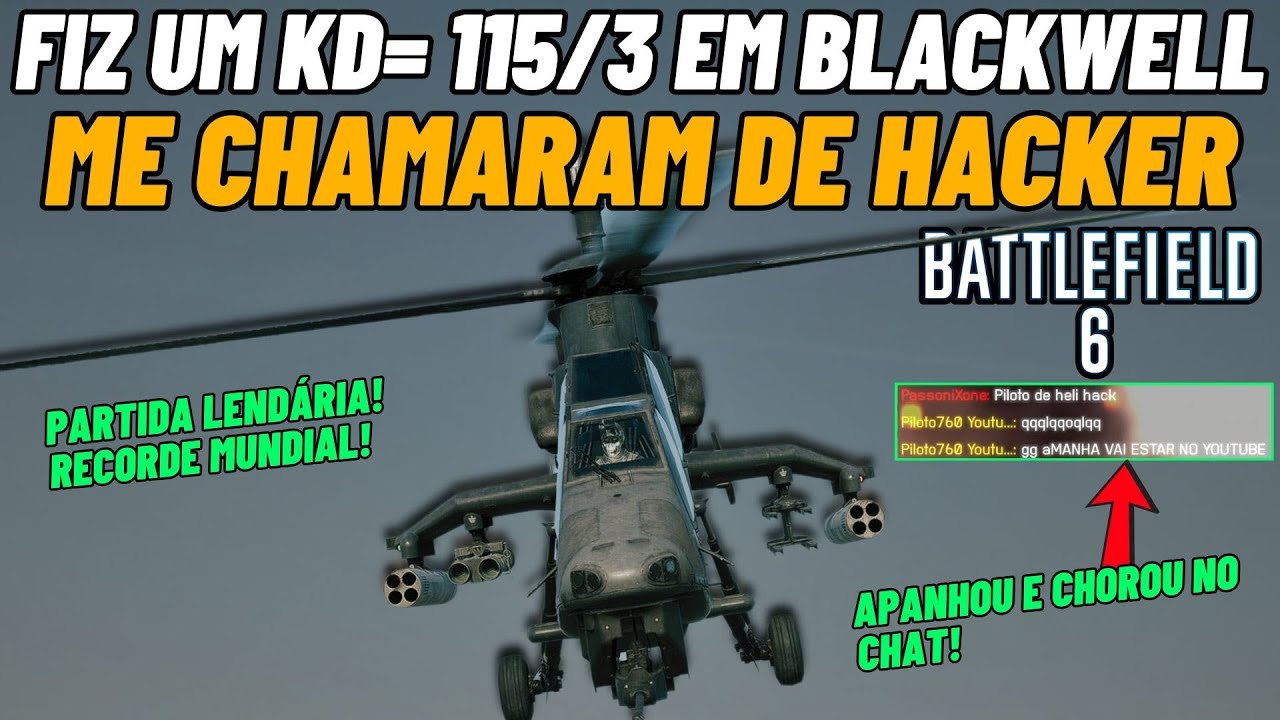 🤯 Battlefield 6 – Finalmente! Fiz um Frag LENDÁRIO em Blackwell! KD 115/3 (Me Chamaram de Hacker)