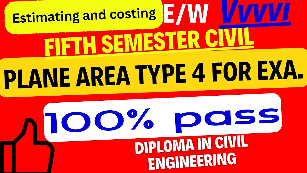 #E/w calculation in plane area Type 4 estimating and costin