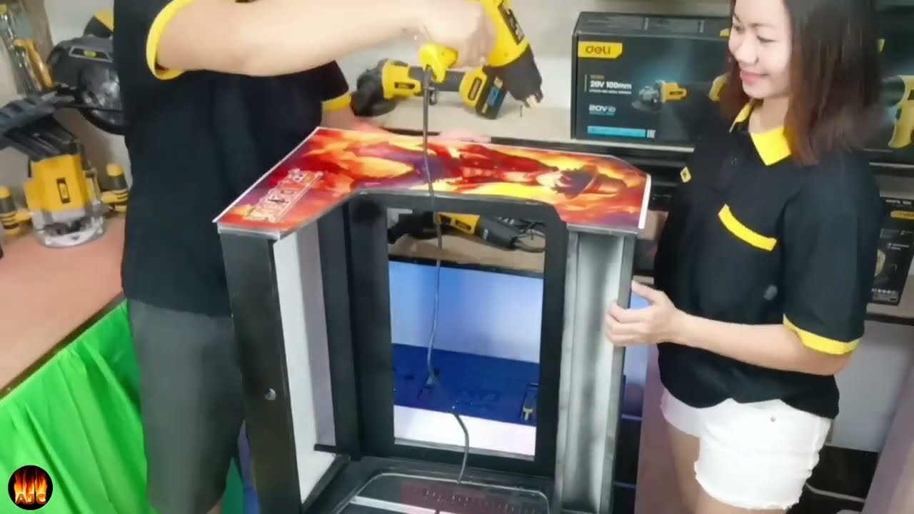 HOW TO MAKE Arcade Machine Using Deli Power Tools | Tagalog | Made by AJC ART CRUZ