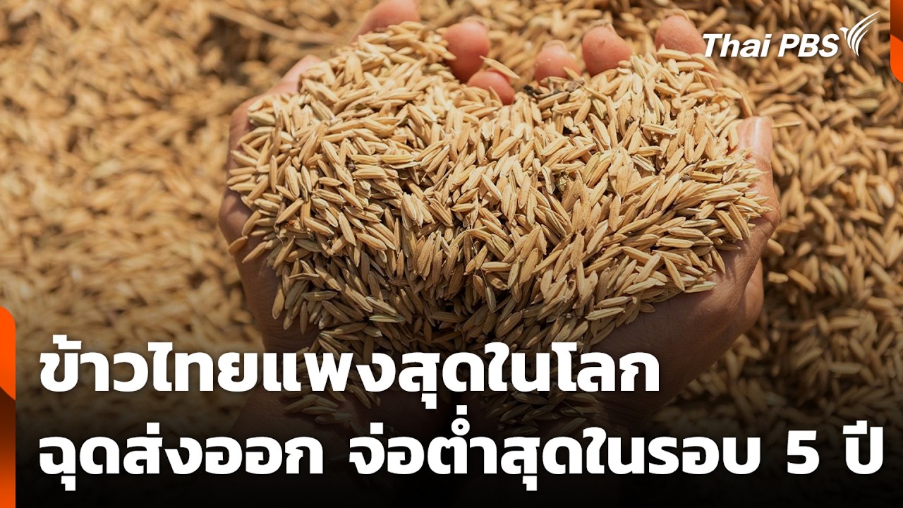 ข้าวไทยแพงสุดในโลก ฉุดส่งออก จ่อต่ำสุดในรอบ 5 ปี | ข่าวค่ำ | 25 ก.พ. 69