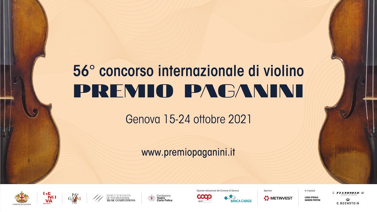 56° Premio Paganini - la finale di sabato  23 ottobre 2021