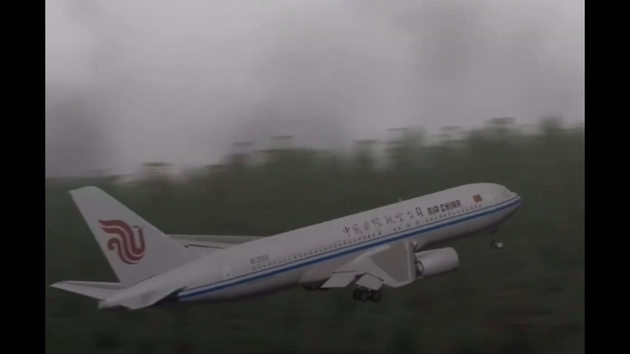 AIR CHINA 129 Animation VS Real Life (Aftermath) 에어차이나 (중국국제항공공사) 129편 재현 VS 실제모습