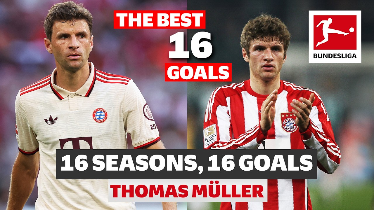 Thomas M&uuml;ller - 1️⃣6️⃣ Seasons, 1️⃣6️⃣ Goals