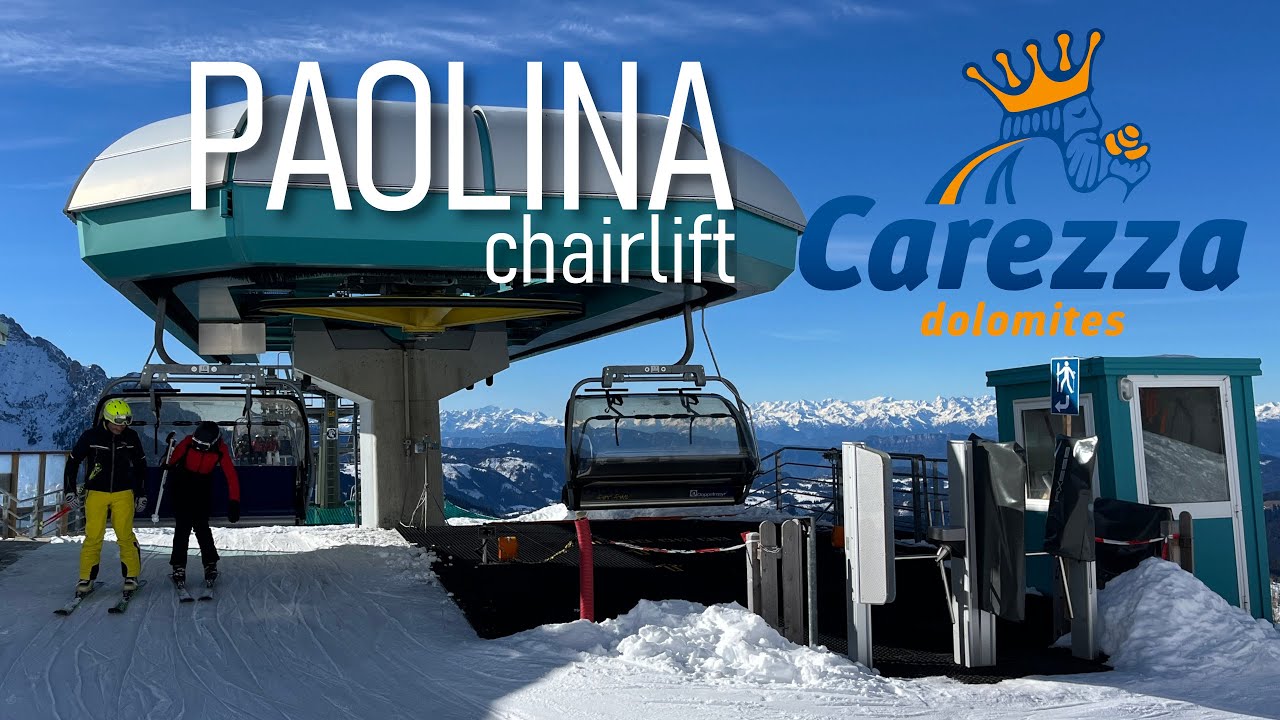Seggiovia Paolina: a servizio delle soleggiate piste d sci di Passo Costalunga #carezzaski #ski