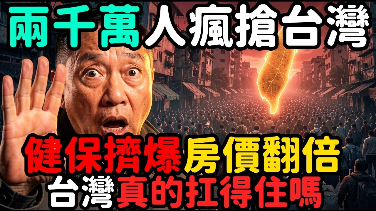 中共垮台兩千萬人搶著移民台灣；健保擠爆房價翻倍你準備好了嗎 | 馬一峰