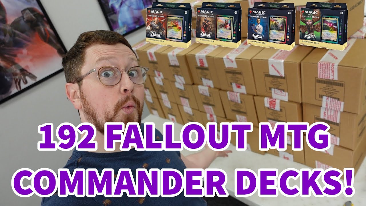 Opening 16 Fallout MTG Commander Collector Sample Packs