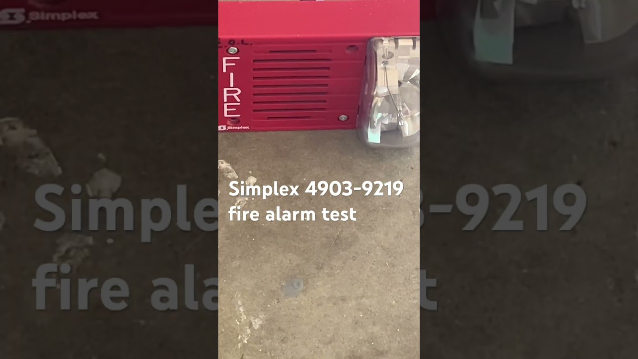 Simplex 4903-9219 Fire alarm test