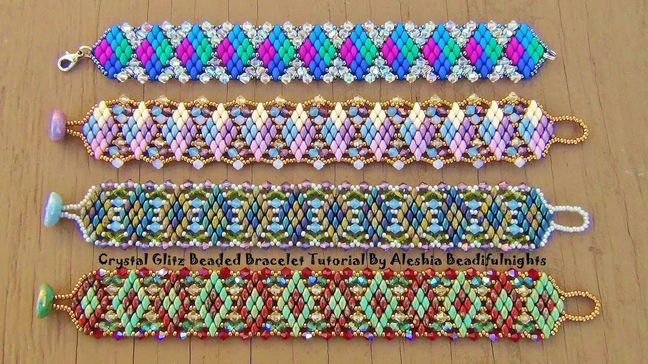 Crystal Glitz Beaded Bracelet Tutorial