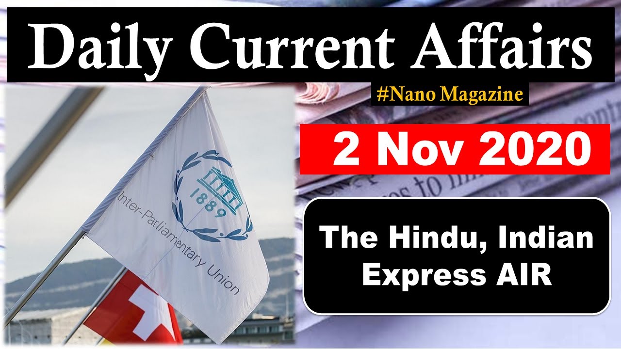 Daily Current Affairs 2 November 2020 | The Hindu | PIB News by Veer | #UPSC Prelims 2021, UPSC EPFO