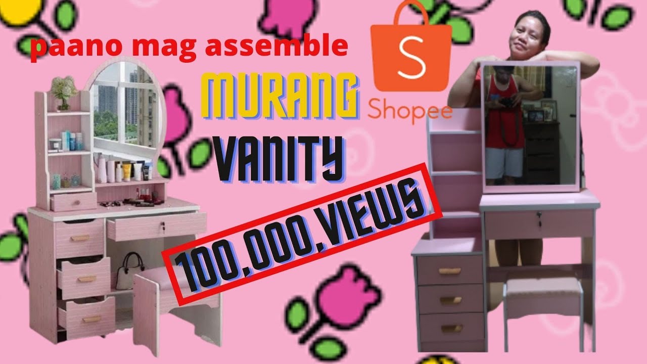 HOW TO ASSEMBLE SHOPEE VANITY DRESSER/MIRROR