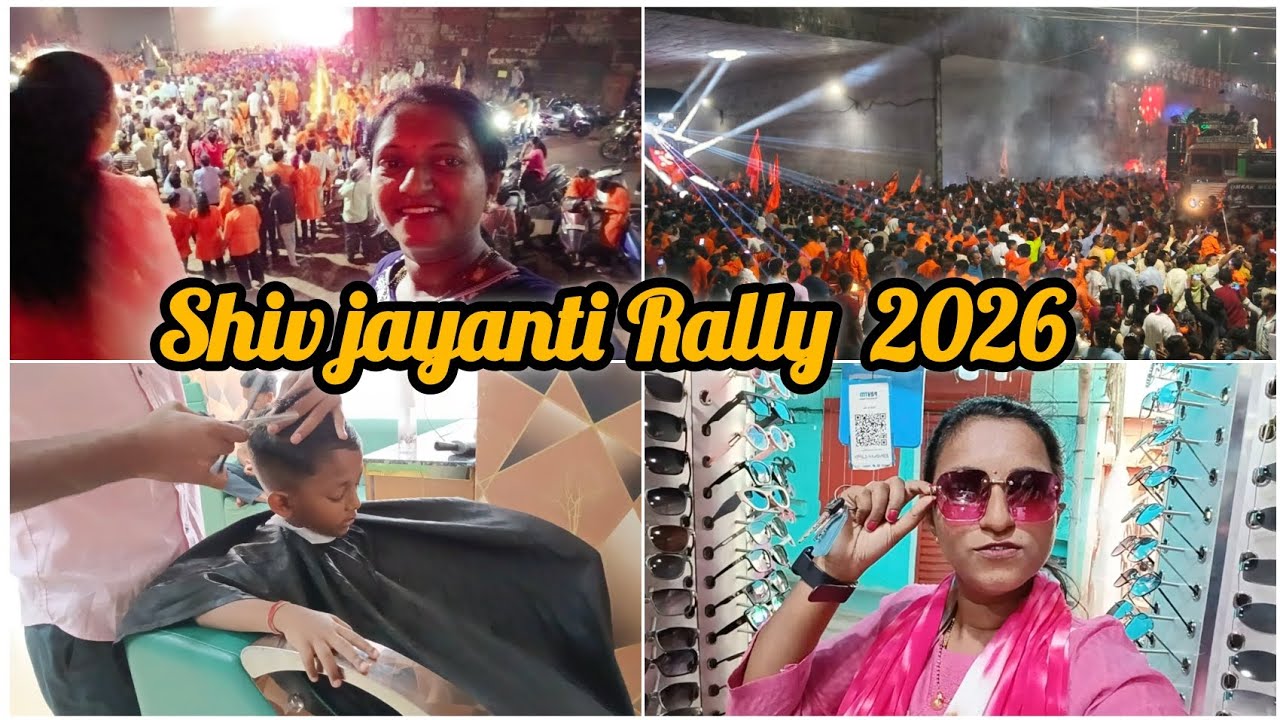 Ayansh Shopping & Haircut to Shiv Jayanti Rally | Full Day Vlog!! 