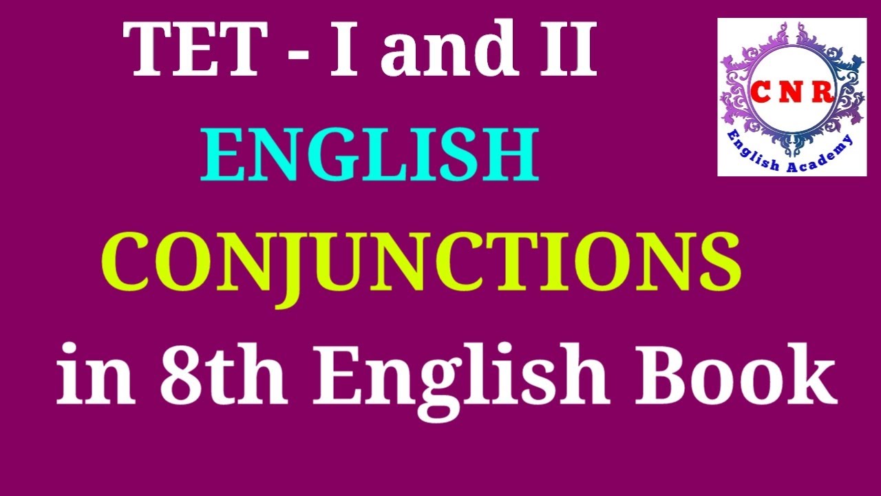 TNTET Paper 1 & 2 Conjunctions 8th Std English Book