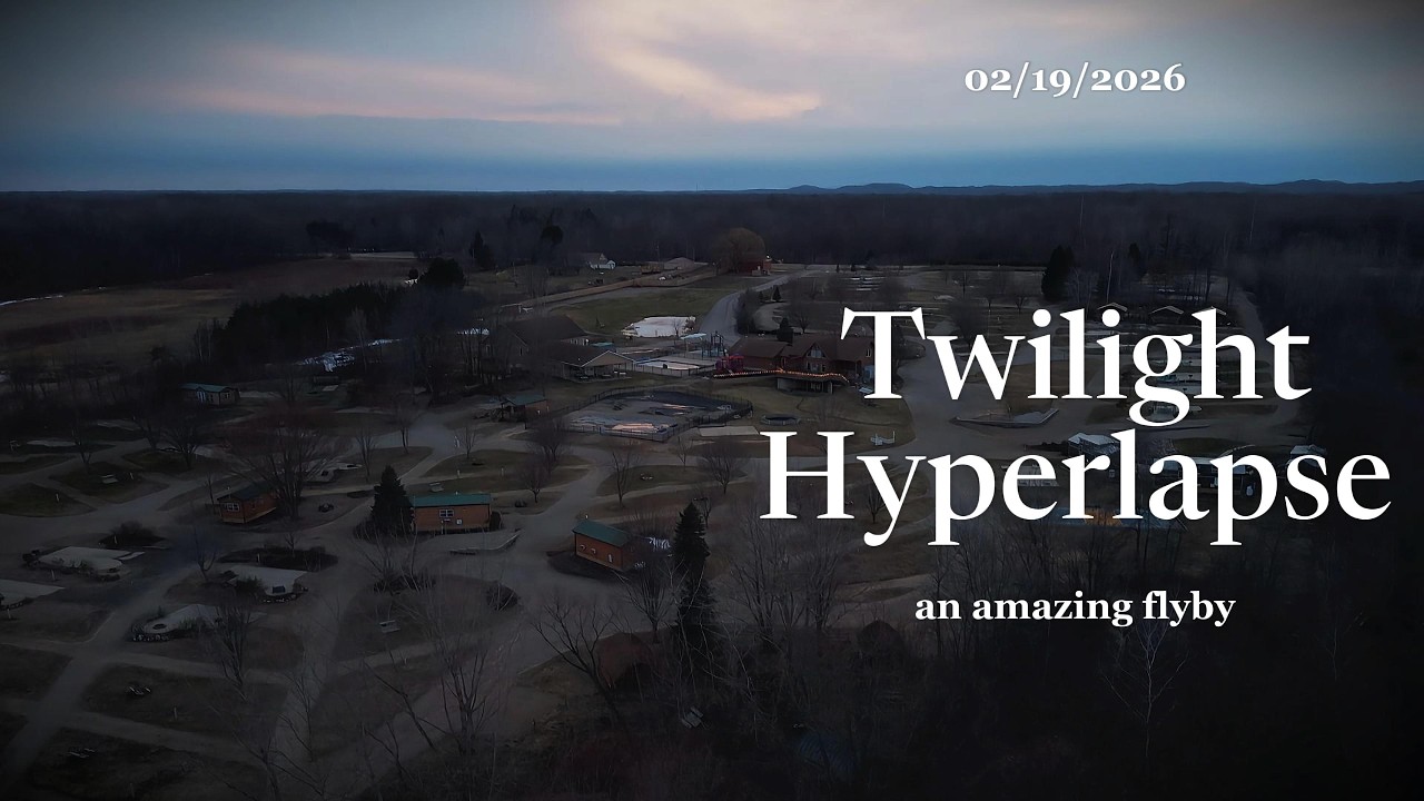 From Sunset to Nightfall — Twilight Drone Hyperlapse