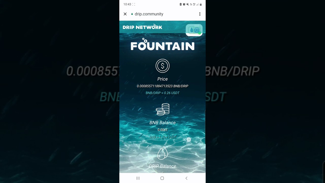 How to withdraw drip token (tutorial)