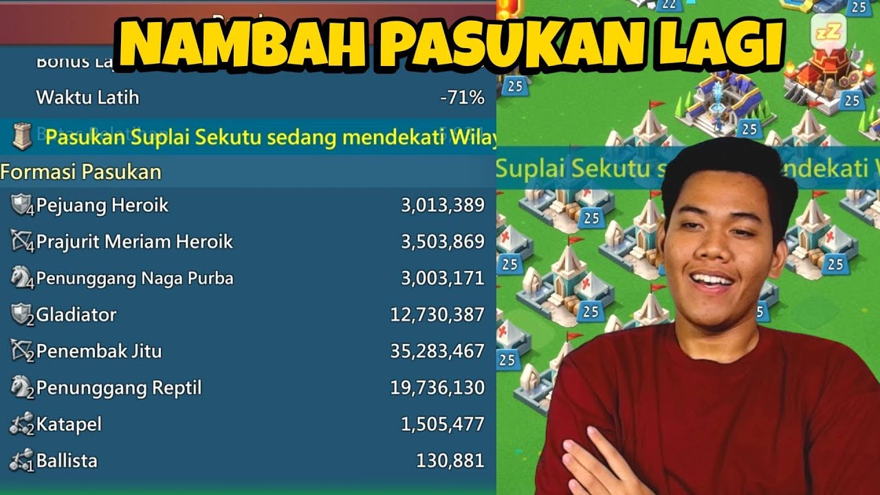 Aku Baru Saja Menambah Pasukan Yang Banyak!! Stream Santay Lords Mobile