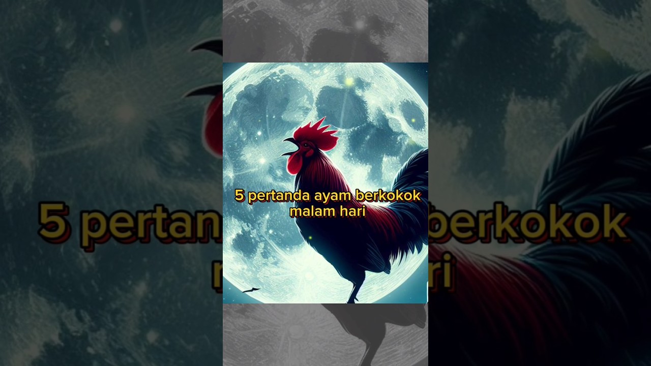 5 mitos pertanda ayam berkokok malam hari # shorts
