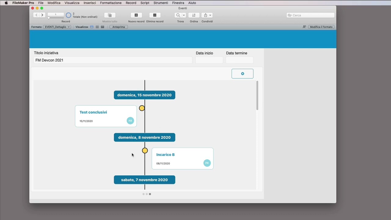 FileMaker da zerovirgolacinque parte 3