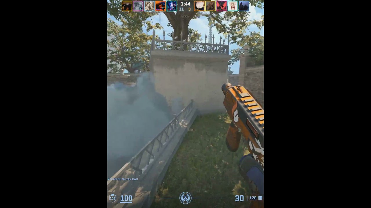 rush mid on #overpass #cs2 #shorts #youtubeshorts