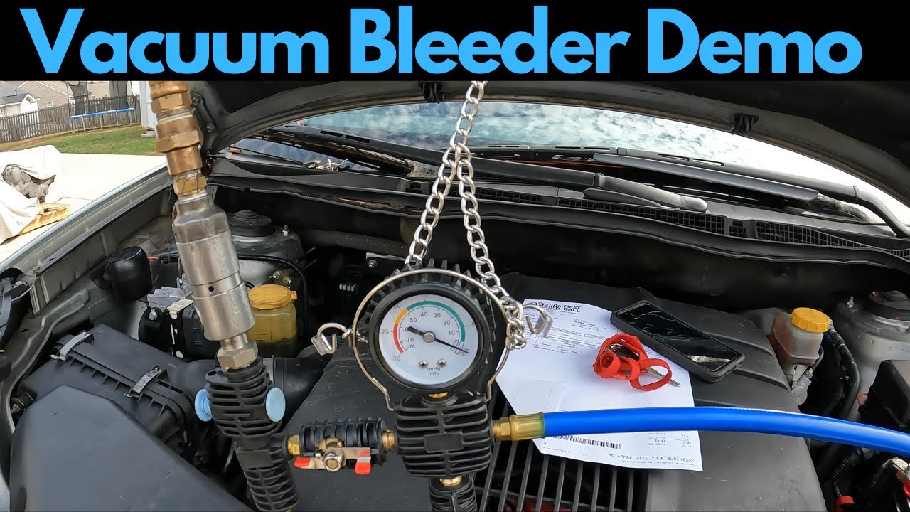 B9 Tribeca Thermostat replacement and Vacuum bleeding Demonstration