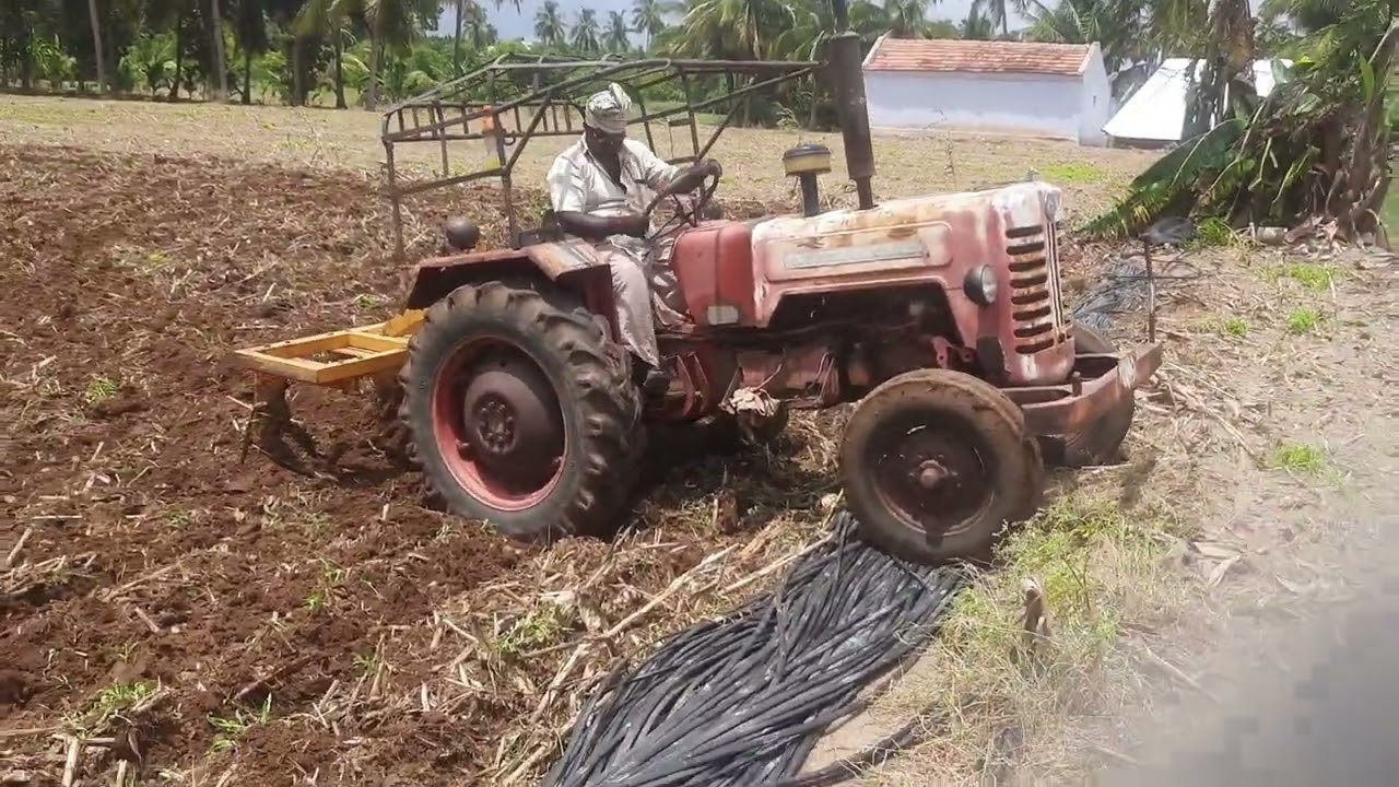 Mahindra 275 tractor with 5 tyne cultivator performance 