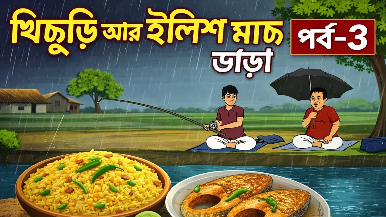 📌💥খিচুড়ি আর ইলিশ মাছ ভাজা I বাংলা কার্টুন I পর্ব-৩ I #cartoon #kids #golpo #hilights