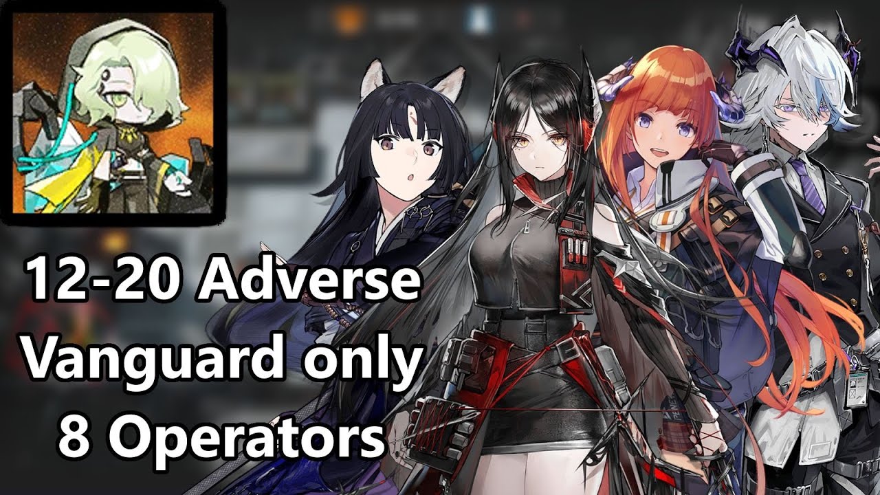 [Arknights] 12-20 Adverse - 8 Vanguards only (with commentary)