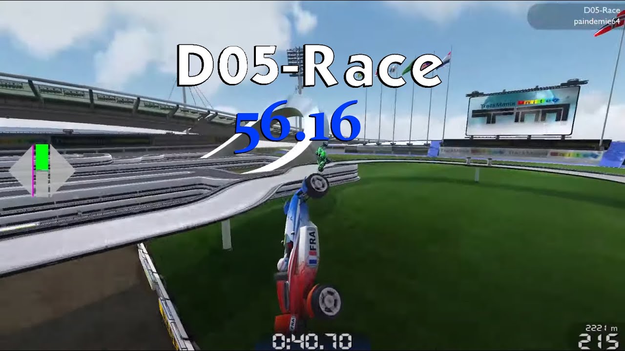 [TAS] Trackmania D05-Race 56.16 | - 1.52 RTA | - 0.41 TAS