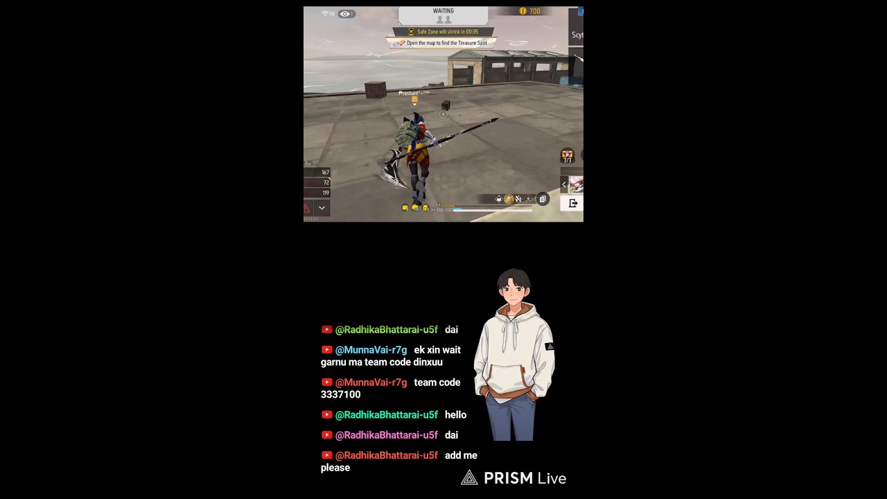 Live streaming of RAMIT
