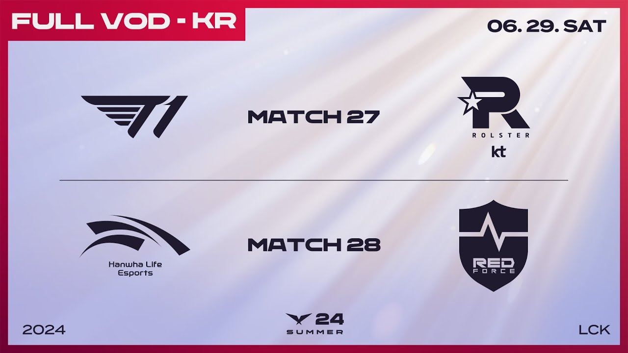 T1 vs KT - HLE vs NS | 2024 LCK 서머 스플릿