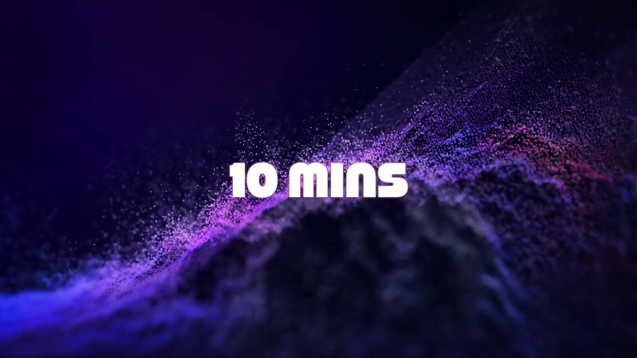 Relaxing Silent Purple 10 minute timer. (No Alarm or count down.)