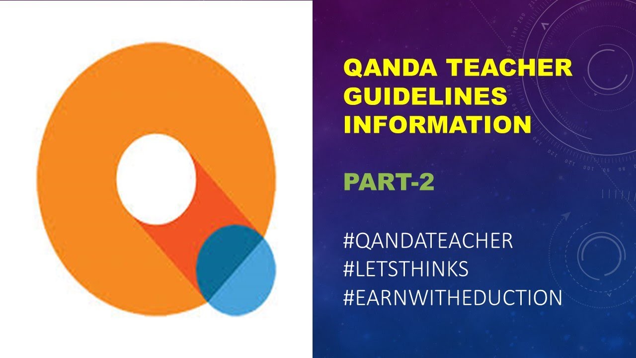 Qanda teacher app review Guideline information 