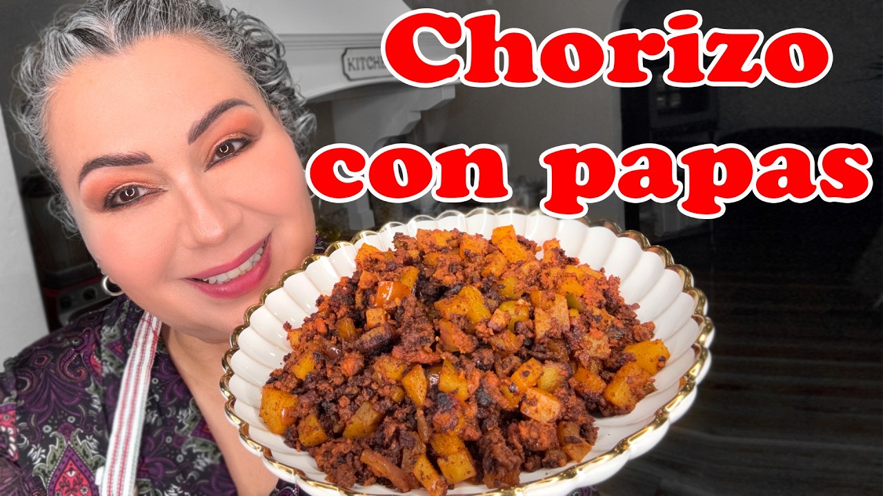 Chorizo con papas Todos piden esta receta en mi casa!