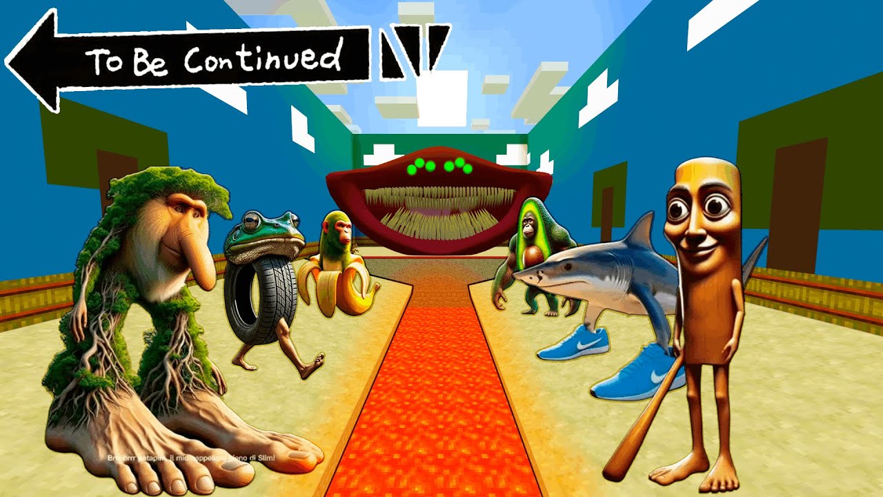 Italian Brainrot animals vs Squid Game Traps Challenge in Minecraft!