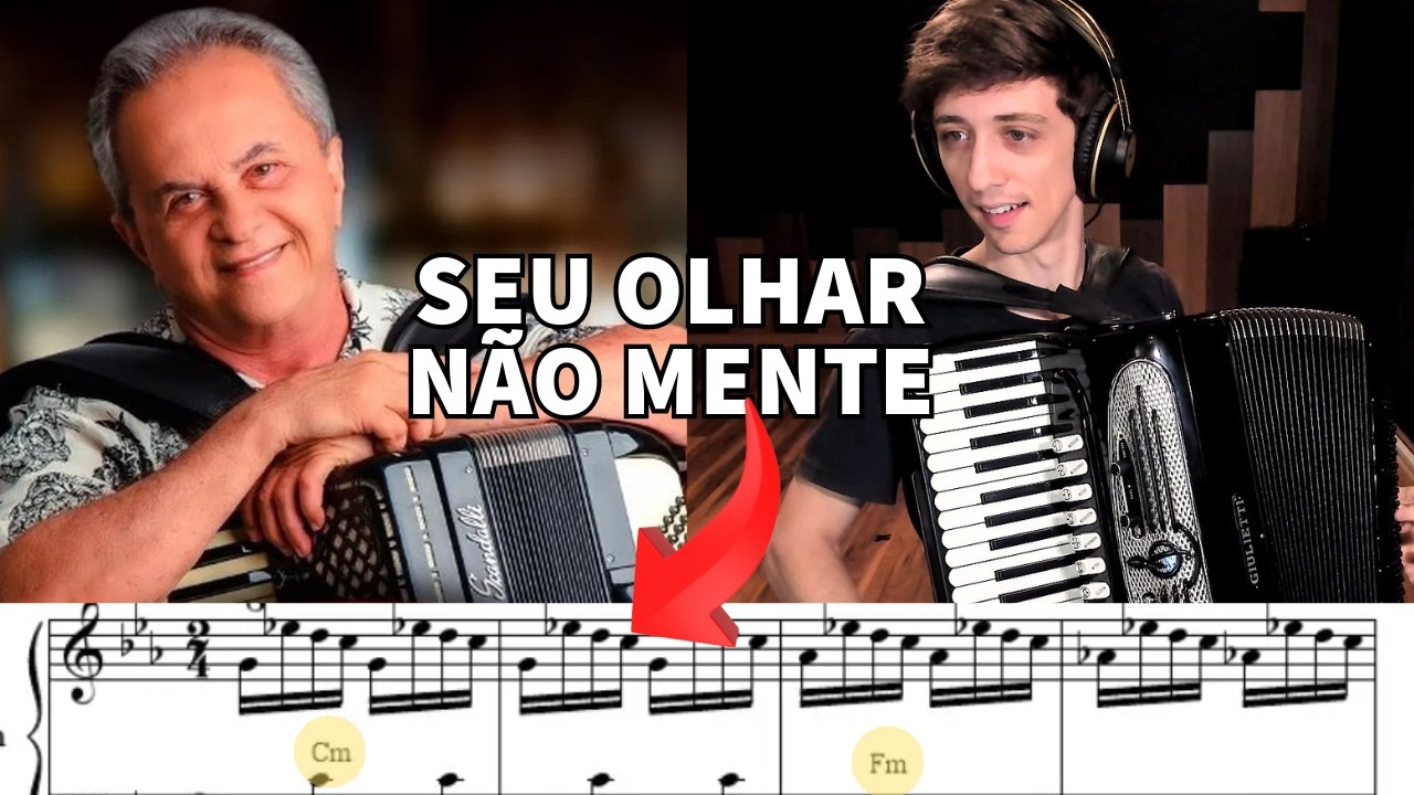 Tirando de Ouvido no Acordeon: Seu Olhar Não Mente - Flávio José (Forró das Antigas)
