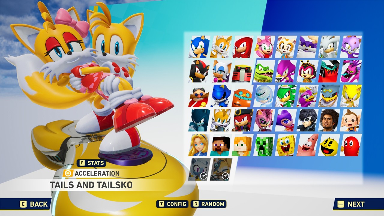 Tails are Holding Tailsko his Hands from a Different Dimension in Sonic Racing Crossworlds!
