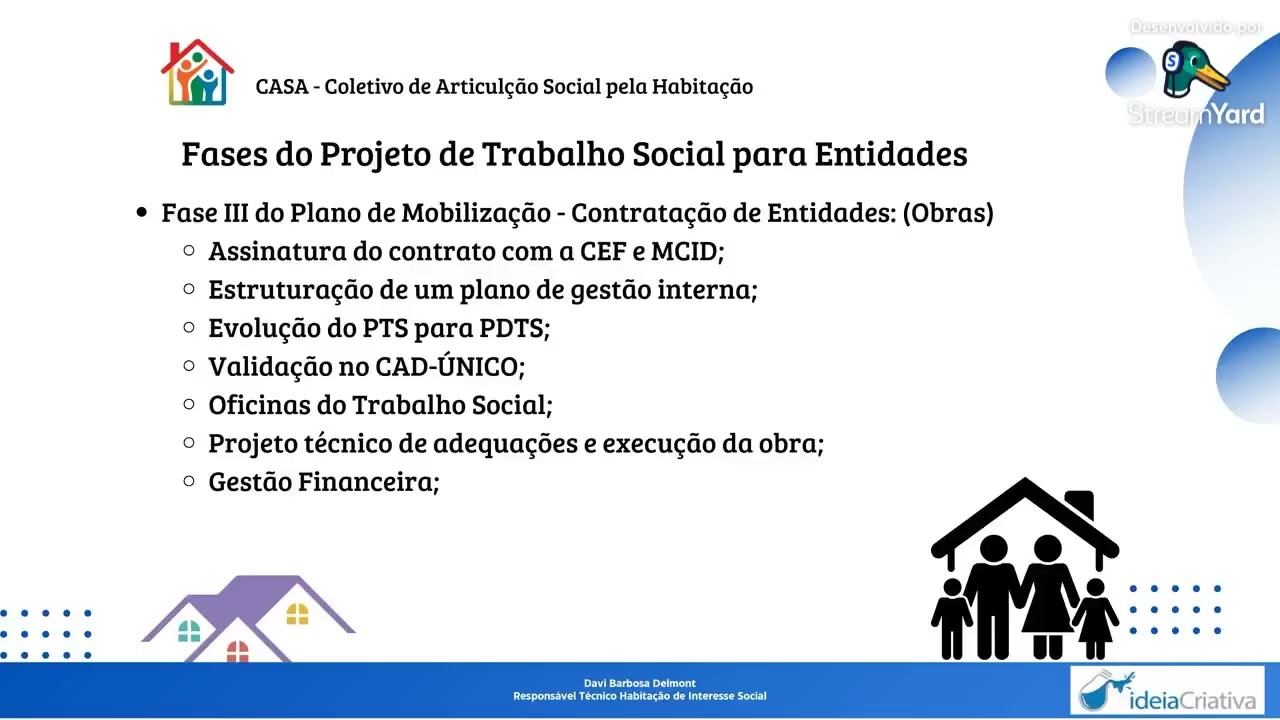 Plano de Mobilização Habitação de Interesse social Fase 1 para Habilitar Entidades no MCMV