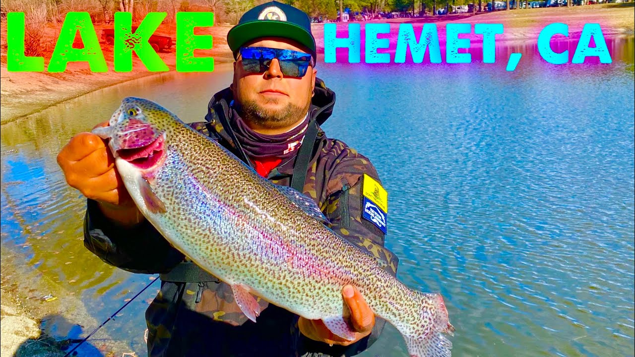 Lake Hemet Ca Fishing For Trophy Trout | Mini jigs | Drop Shot | Golden State Fishing |