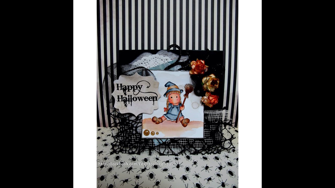 Halloween Card Tutorial - Tarjeta Halloween - Scrap tutorial - magnolia card - Tarjetas Creativas