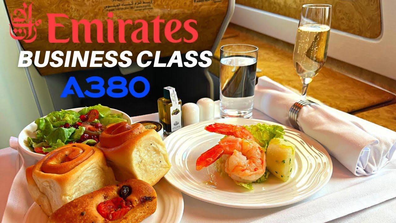 EMIRATES AIRBUS A380 (Business Class) | Dubai - Paris | Flight Review