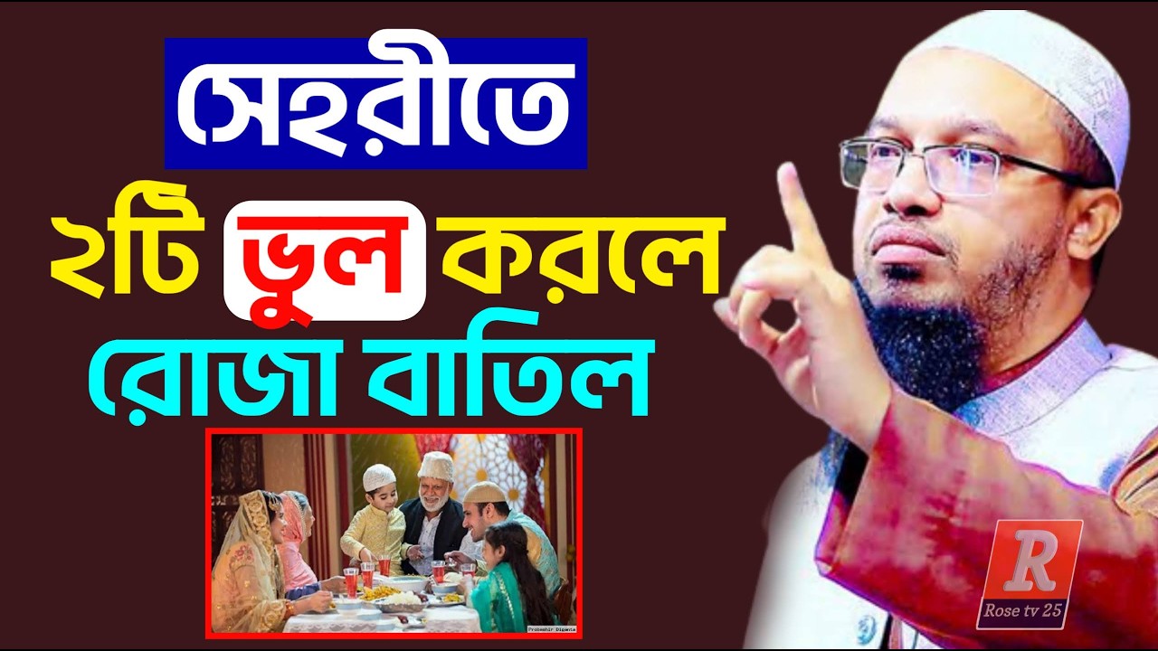 ⛔সাবধান🟥সেহরীতে ২টি ভুল করলেই সকল ইবাদত ও রোজা বাতিল হবে। শায়খ আহমাদুল্লাহ, Sheikh Ahmadullah,#EP01