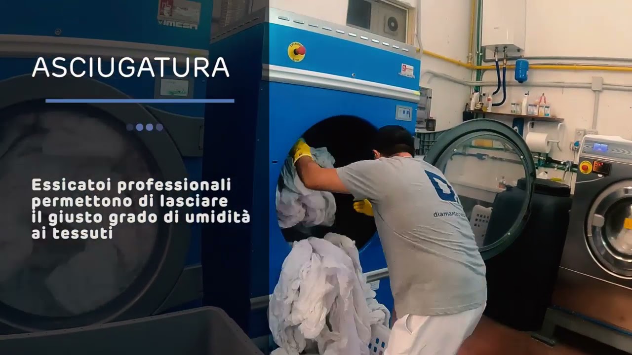 Fasi principali di un servizio di lavanderia industriale