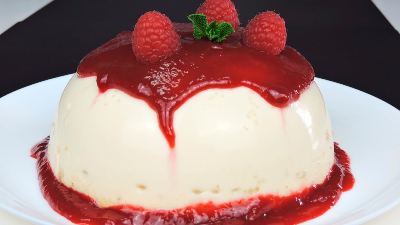 Flan de chocolate blanco