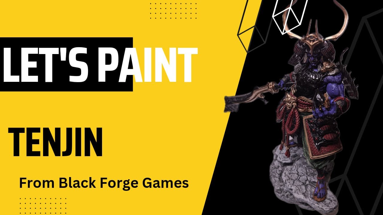 Painting a 3D Printed Model: Tenjin by Black Forge Games Pt. 1