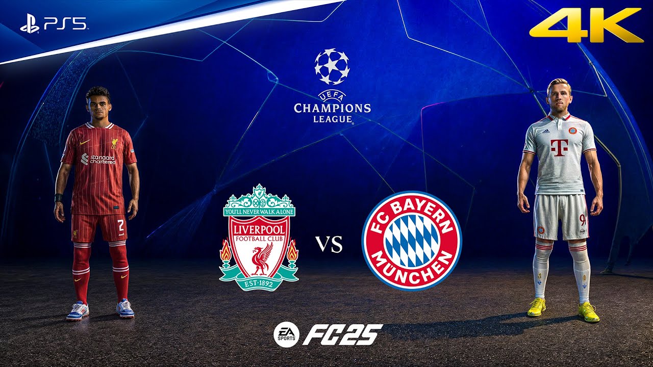 FC 25 - Liverpool vs. Bayern Munich Ft. Salah, Harry Kane, | UEFA Champions League | PS5™ [4K60]