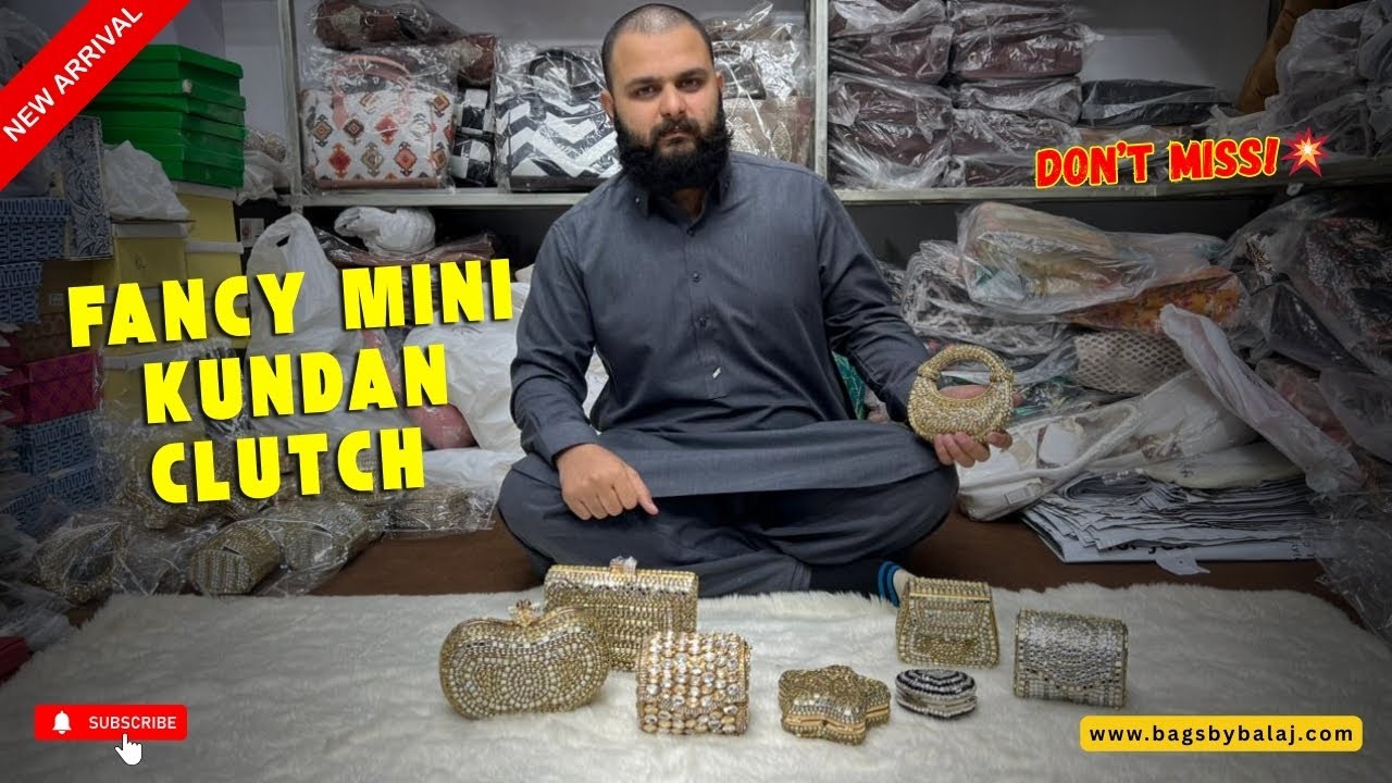 Fancy Mini Kundan Clutch Collection ✨ New Arrival | Wedding | Best Prices Pakistan | Bags by Balaj