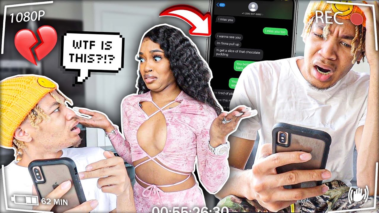 I CAUGHT MY GIRLFRIEND TEXTING HER 