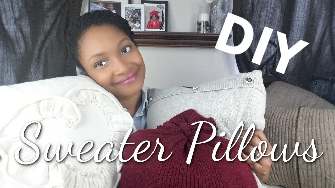 DIY : Turn Old Sweaters into Pillows