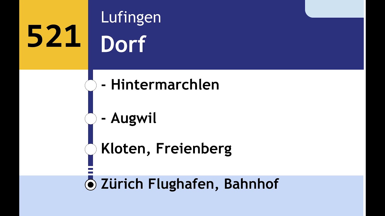 Postauto 521 - Freienstein-Zürich Flughafen