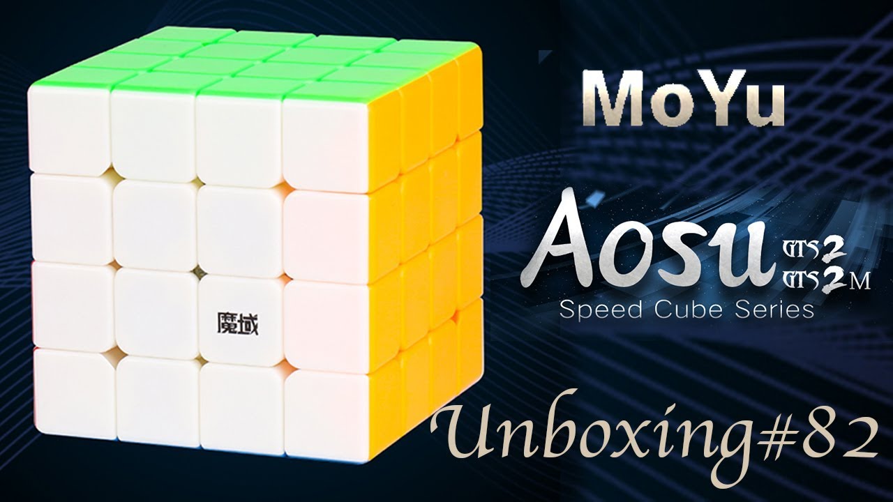 Unboxing №82 MoYu AoSu GTS2M 4x4x4 Magnetic Cube