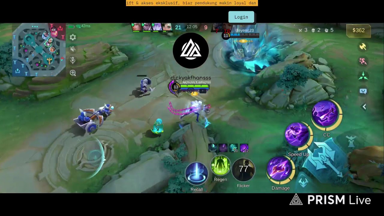 Live streaming of Dicky Akfhan